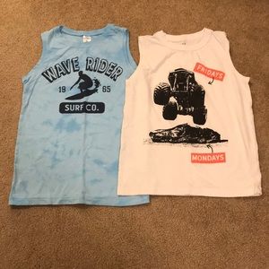 pair of tank tops